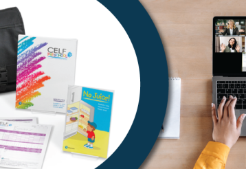 The CLEF-P3 Assessment next to a laptop running an online meeting.