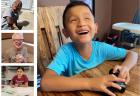 Collage of ten smiling children in elementary through high school as they complete nature-themed activities at home.