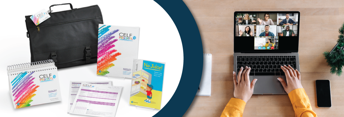 The CLEF-P3 Assessment next to a laptop running an online meeting.