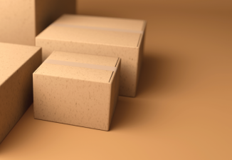 Brown shipping boxes